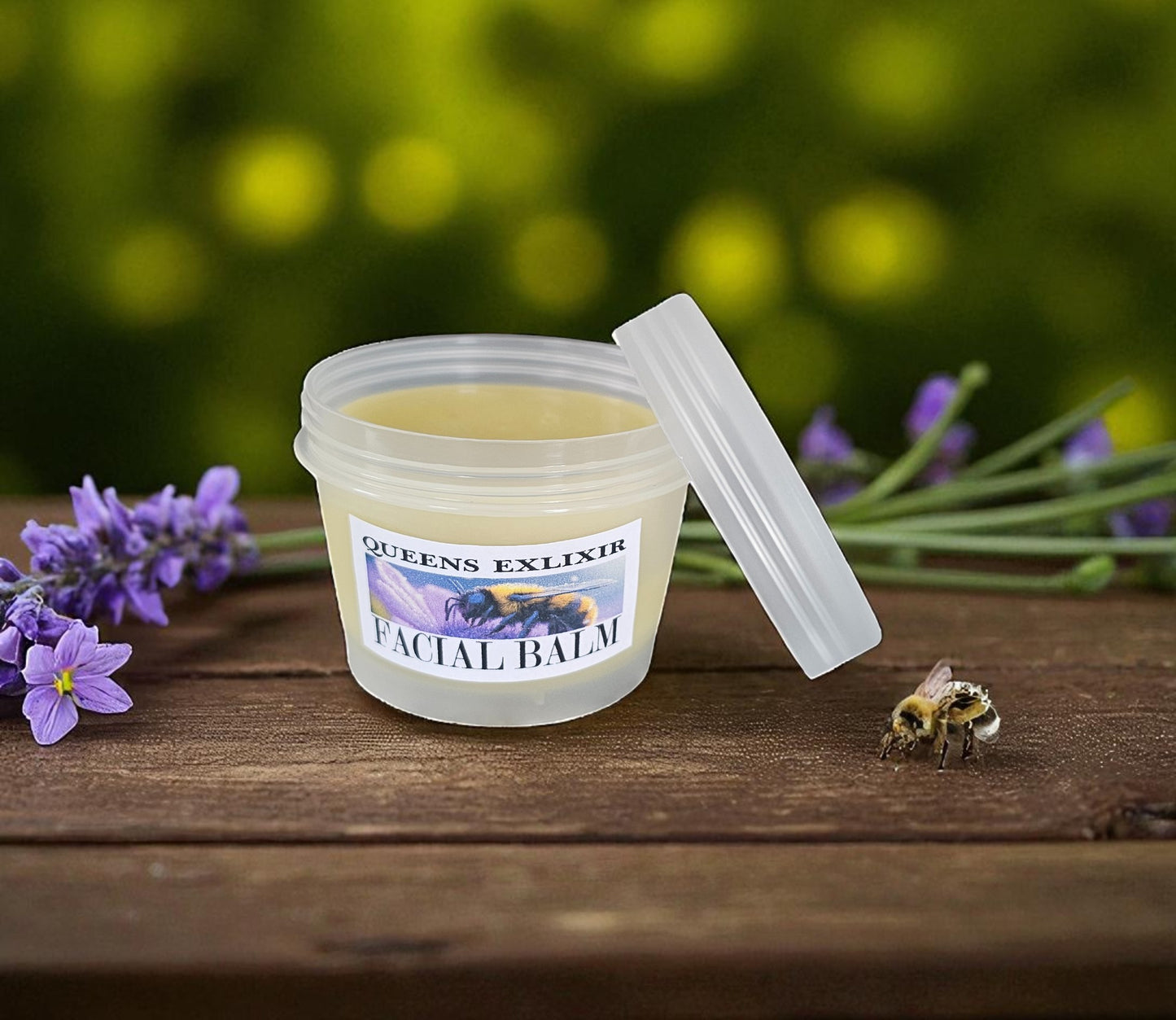 Queens Elixir Facial Balm (2oz frosted glass jar)