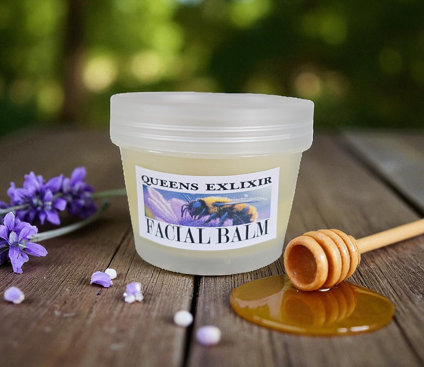 Queens Elixir Facial Balm (2oz frosted glass jar)