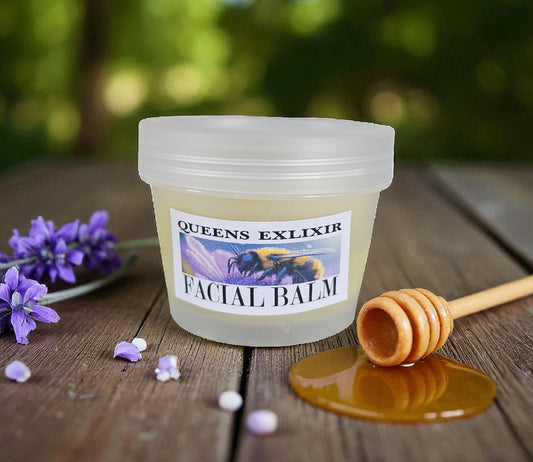 Queens Elixir Facial Balm (2oz frosted glass jar)