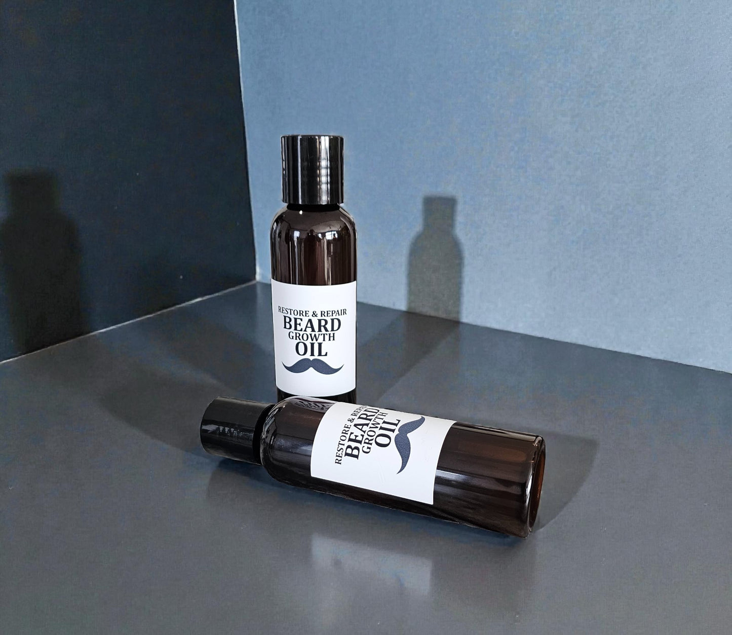 Beard Growth Oil (Restore and Repair) 4oz Amber Squeeze Bottle