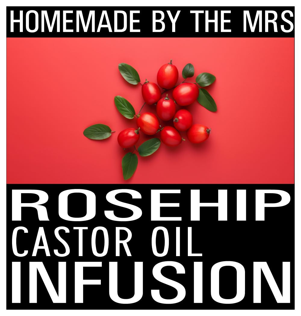 Rosehip Castor Infused Oil / Huile infusée à la rose musquée et au ricin