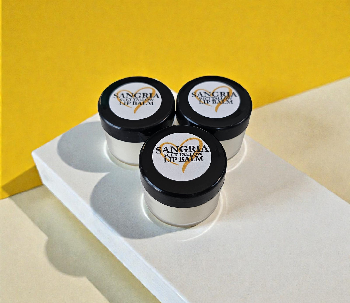 Suet Tallow Lip Balm (Sangria) 1oz container