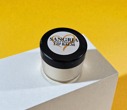 Suet Tallow Lip Balm (Sangria) 1oz container