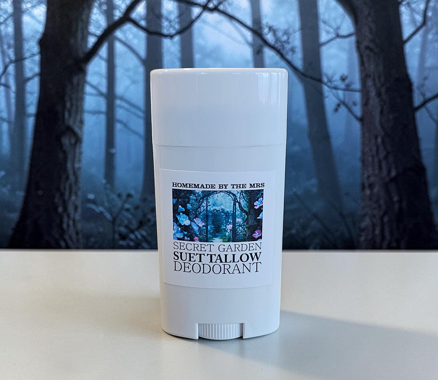 Deodorant Suet Tallow Magnesium (Secret Garden) 2.5oz Plastic Applicator