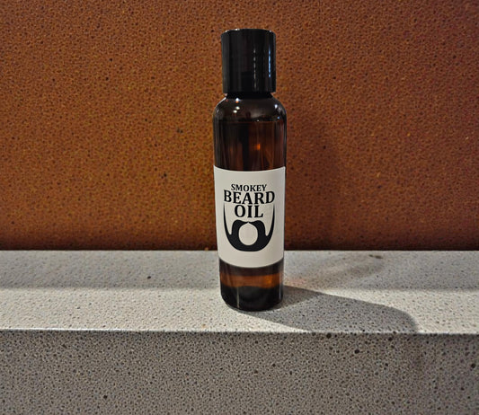 Beard Oil (Smokey) 4oz Amber Squeeze Bottle