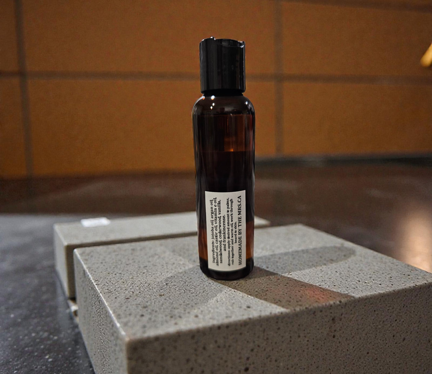 Beard Oil (Smokey) 4oz Amber Squeeze Bottle