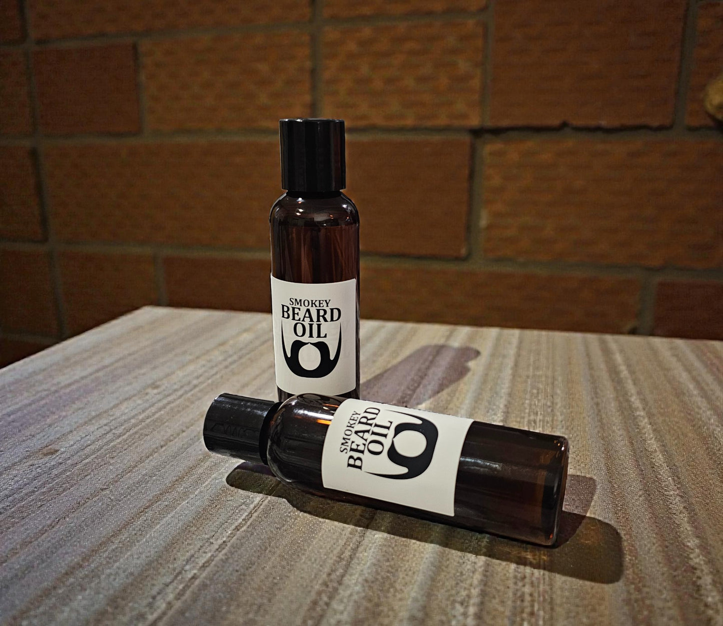 Beard Oil (Smokey) 4oz Amber Squeeze Bottle