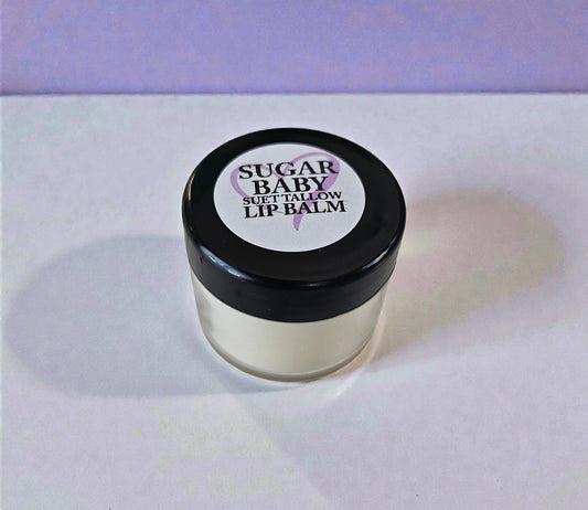 Suet Tallow Lip Balm (Sugar Baby) 1oz container