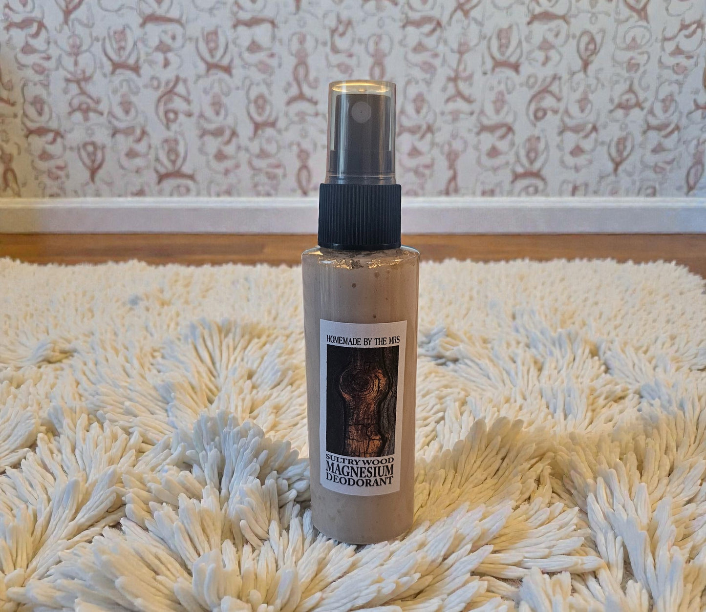 Sultry wood Aloe and Magnesium Hydroxide Deodorant Spray (2oz clear misting spray bottle)