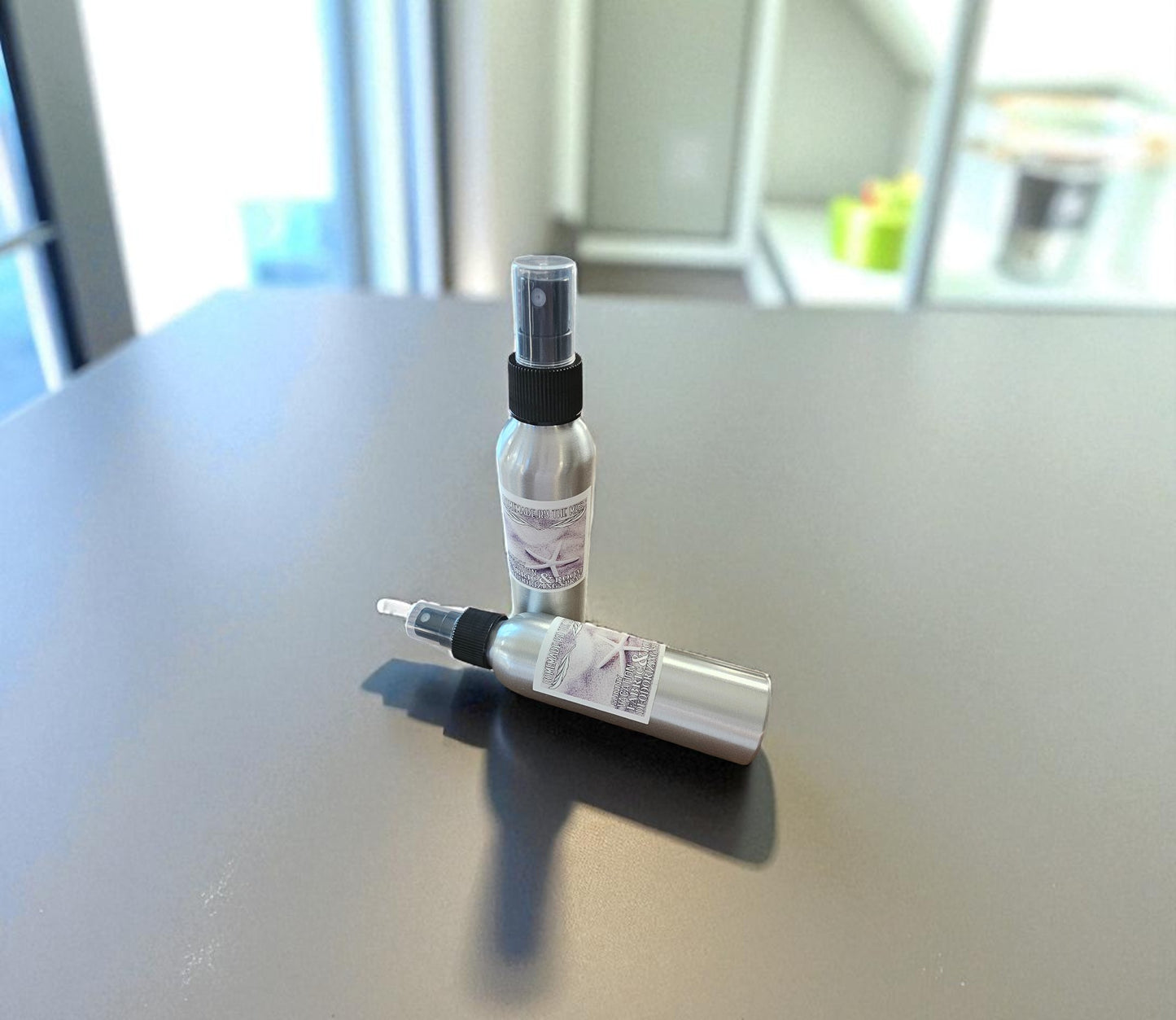 Sunny Vacation Fabric & Room Deodorizing Spray (4oz Aluminum Misting Spray Bottle)