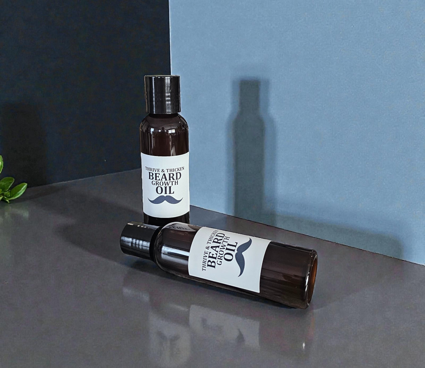 Beard Growth Oil (Thrive and Thicken) 4oz Amber Squeeze Bottle