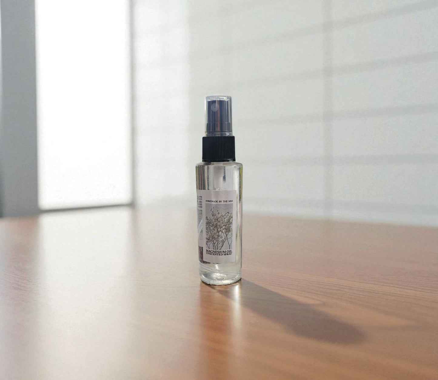Magnesium Oil Spray Unscented (2oz Clear Spray Bottle)