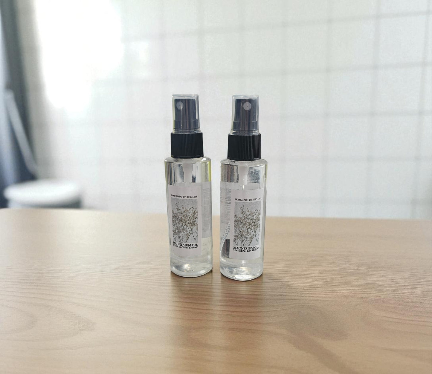 Magnesium Oil Spray Unscented (2oz Clear Spray Bottle)