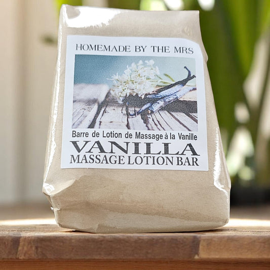 Vanilla Lotion Massage Bar / Barre de Massage Hydratante à la Vanille