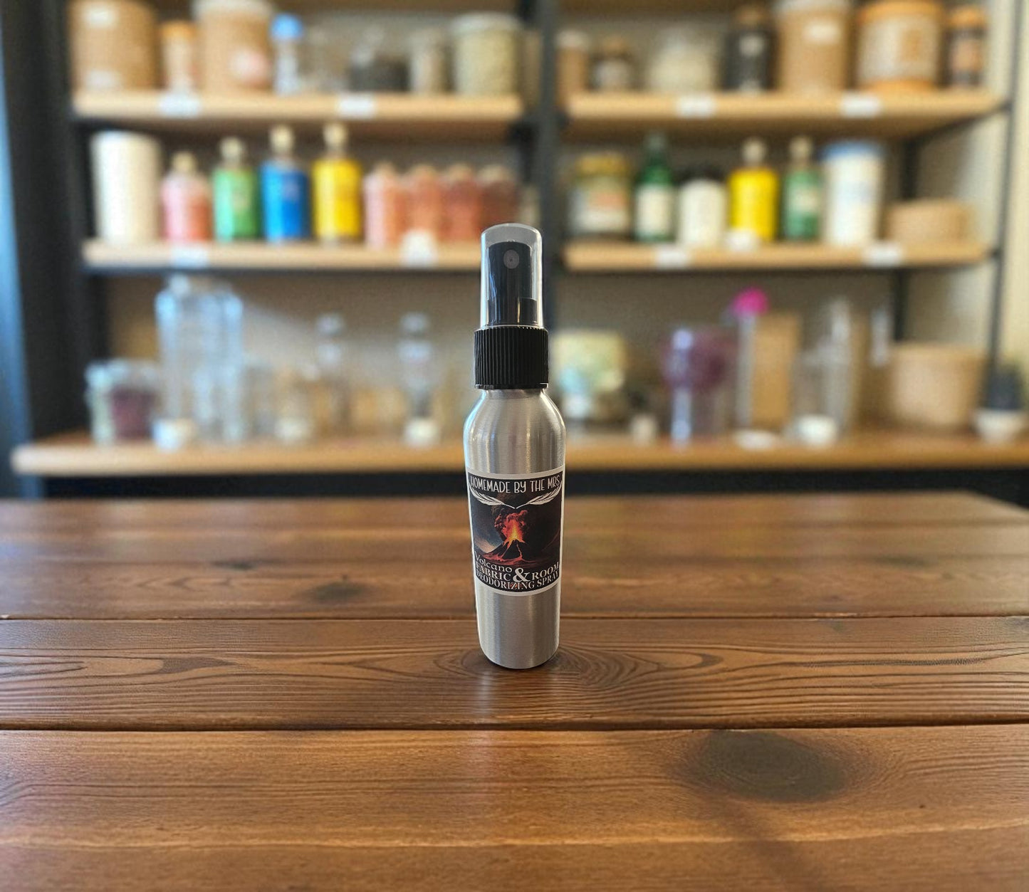 Volcano Fabric & Room Deodorizing Spray (4oz Aluminum Misting Spray Bottle)