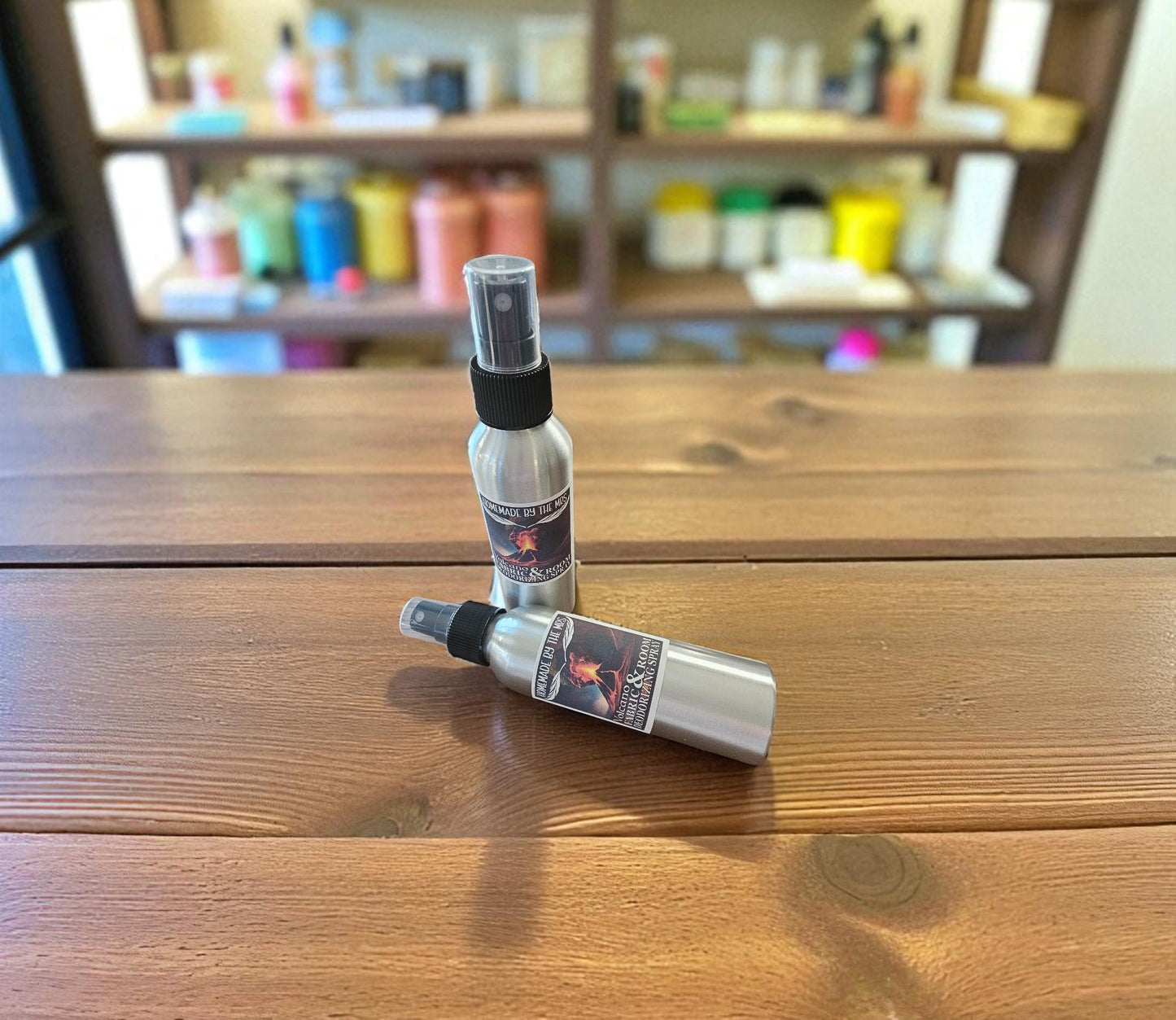 Volcano Fabric & Room Deodorizing Spray (4oz Aluminum Misting Spray Bottle)