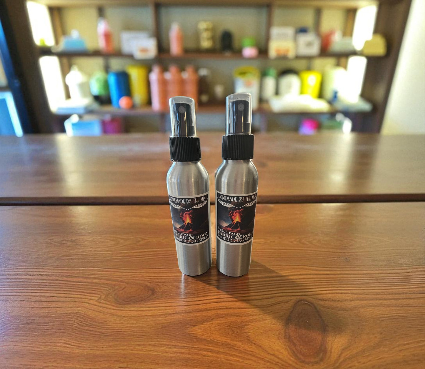 Volcano Fabric & Room Deodorizing Spray (4oz Aluminum Misting Spray Bottle)
