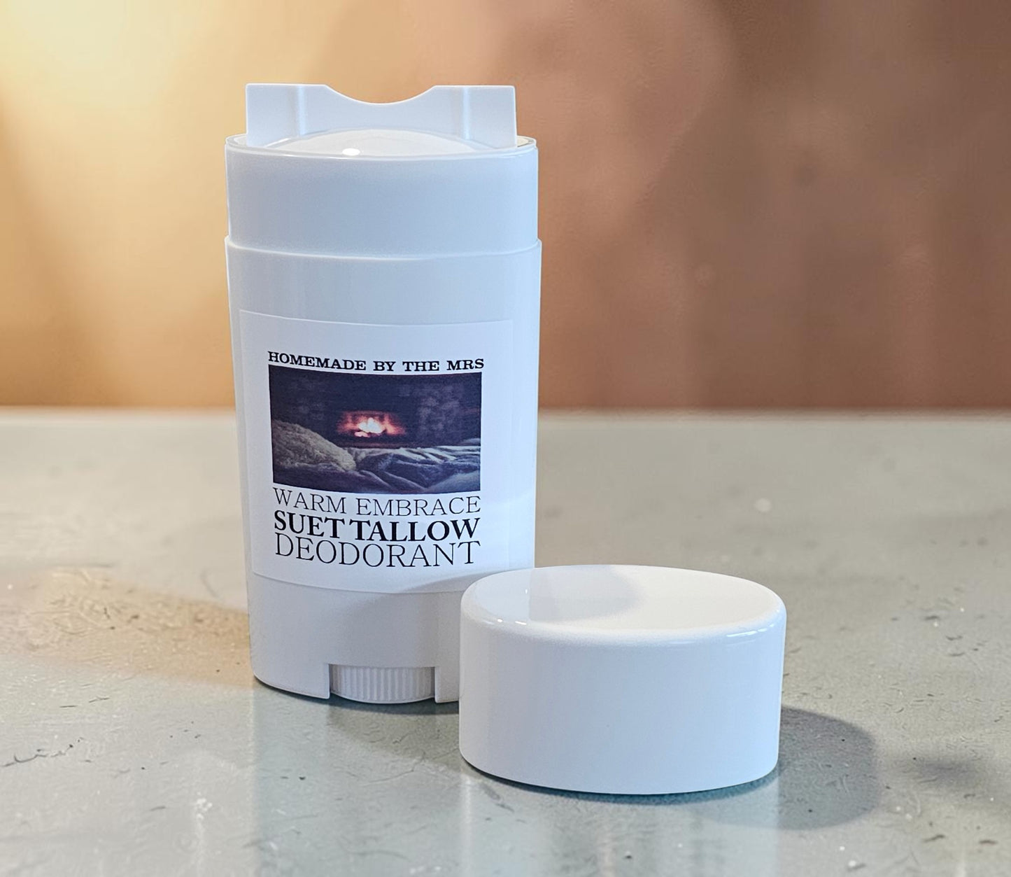 Deodorant Suet Tallow Magnesium (Warm Embrace) 2.5oz Plastic Applicator